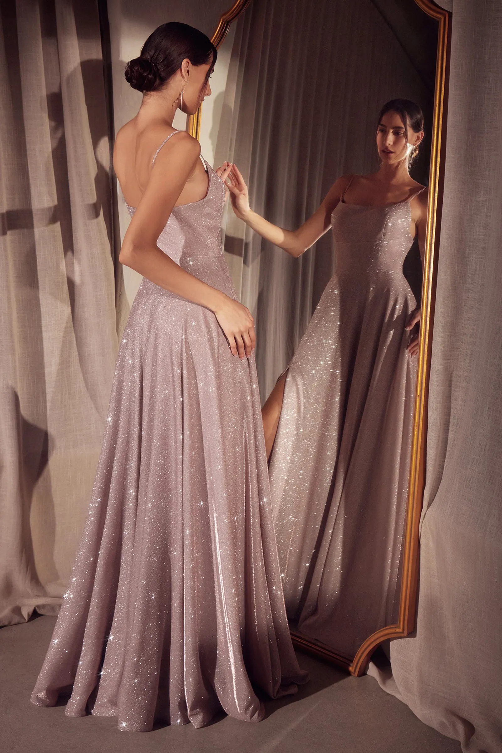 Amoris T213 Evening Gown with A-Line Silhouette and Scoop Neckline sold by The Gown Galleria product image thumbnail 2