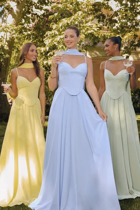 Amoris T711 A-Line Evening Gown with Pointed Sweetheart Neckline made by The Gown Galleria