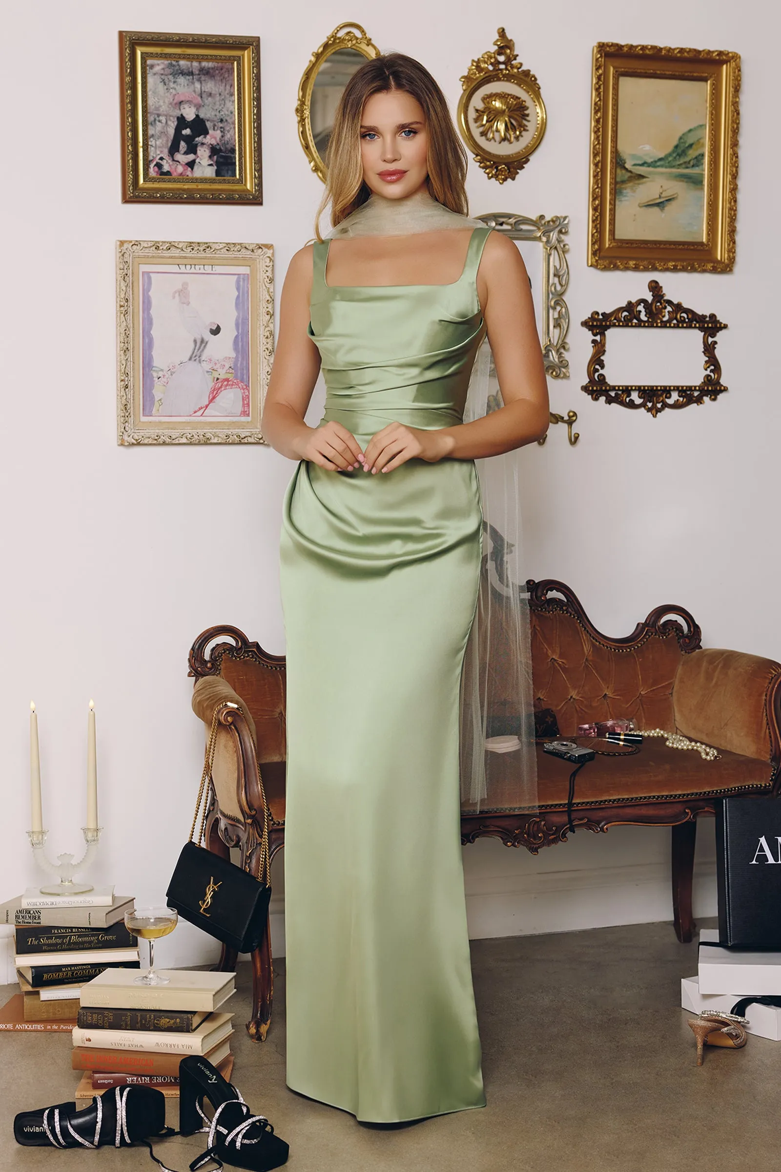Amoris T729 Evening Gown with Floor-Length Silhouette sold by The Gown Galleria product image thumbnail 3
