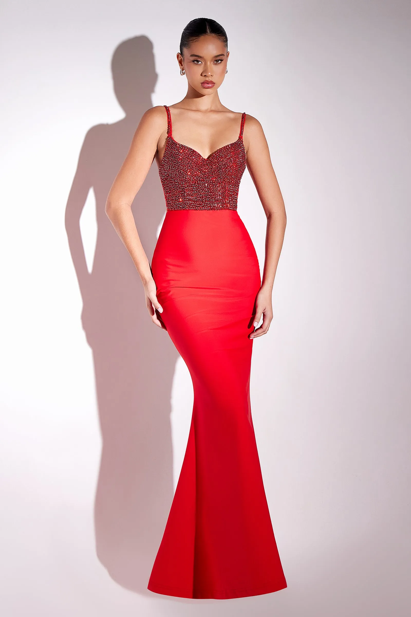 Amoris T9002 Evening Gown with Elegant A-Line Silhouette sold by The Gown Galleria product image thumbnail 4