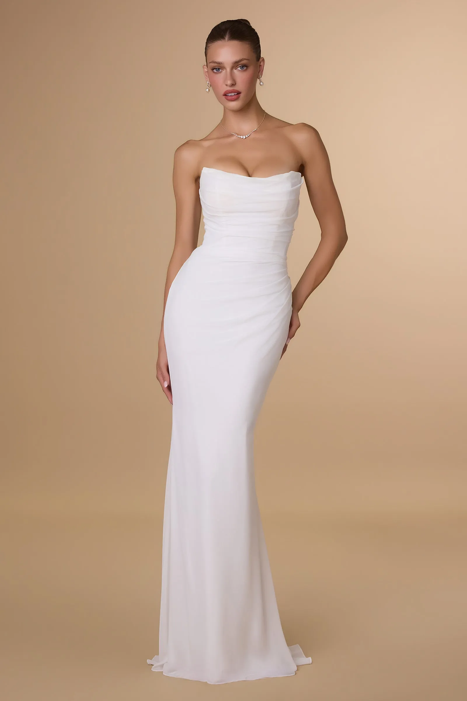 Amoris T702W Strapless Mermaid Wedding Gown sold by The Gown Galleria product image thumbnail 2
