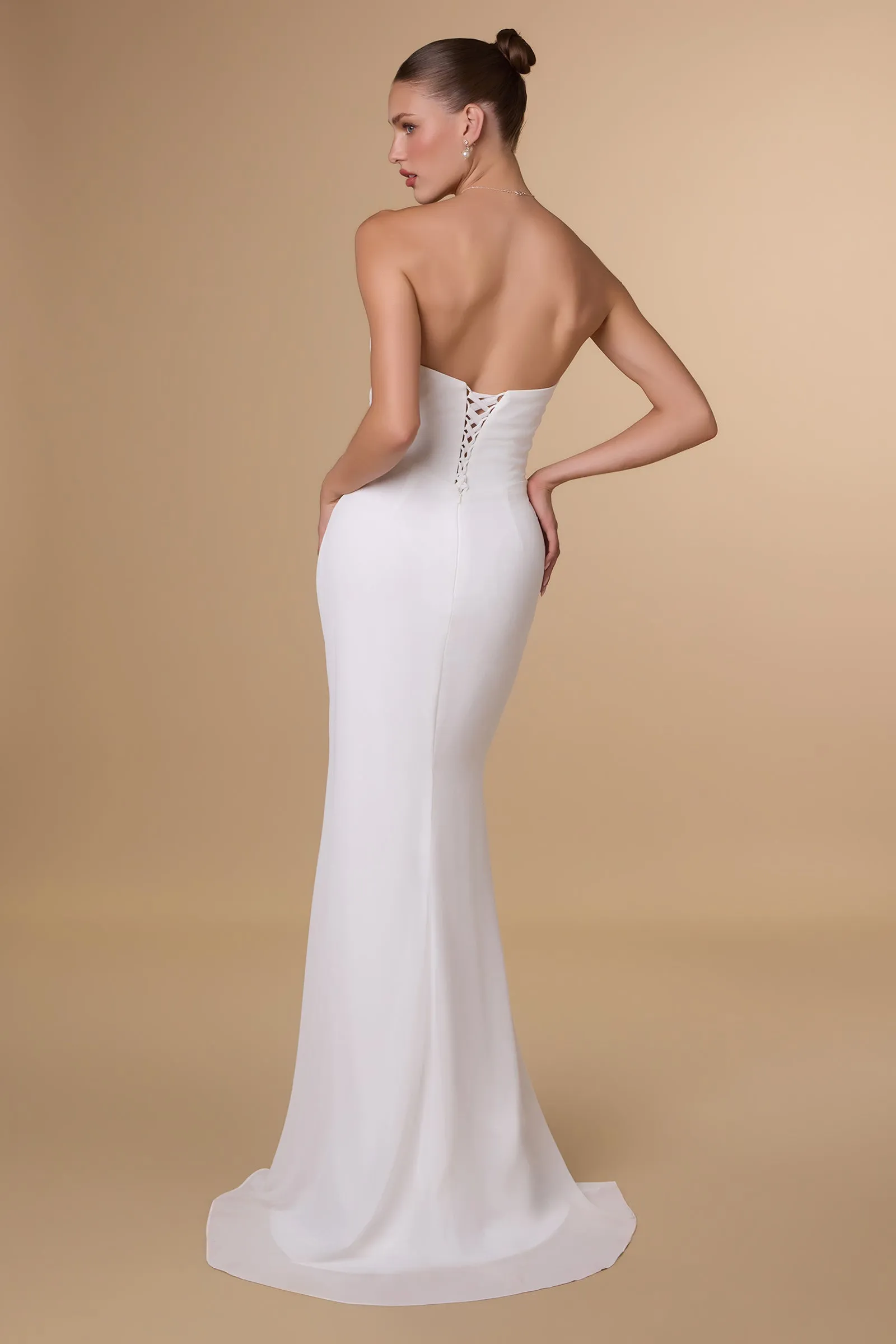 Amoris T702W Strapless Mermaid Wedding Gown sold by The Gown Galleria product image thumbnail 3
