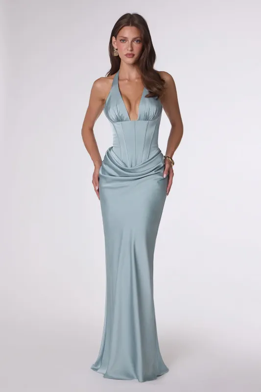 Amoris T743 Evening Gown with Sculpted Silhouette made by The Gown Galleria