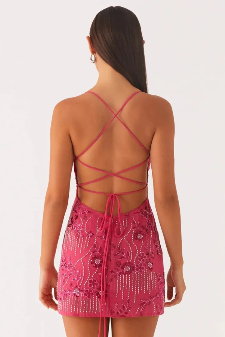 Quinn Sequin Mini- Fuschia sold by Angel Lane product image thumbnail 4