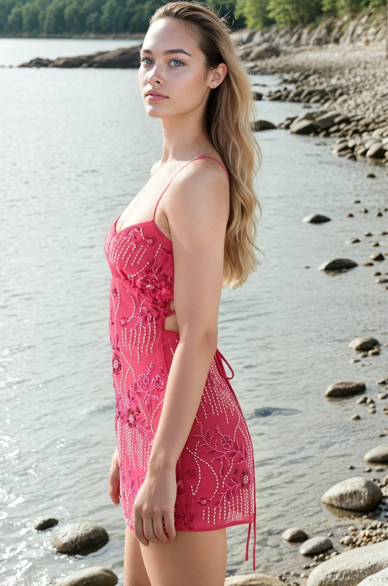 Quinn Sequin Mini- Fuschia sold by Angel Lane product image thumbnail 3