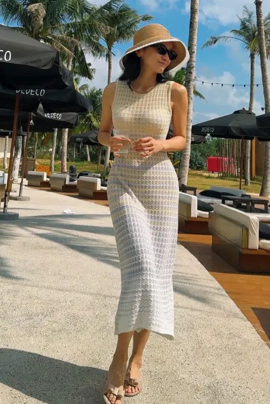 Dariah Gradient Maxi- Blue sold by Angel Lane