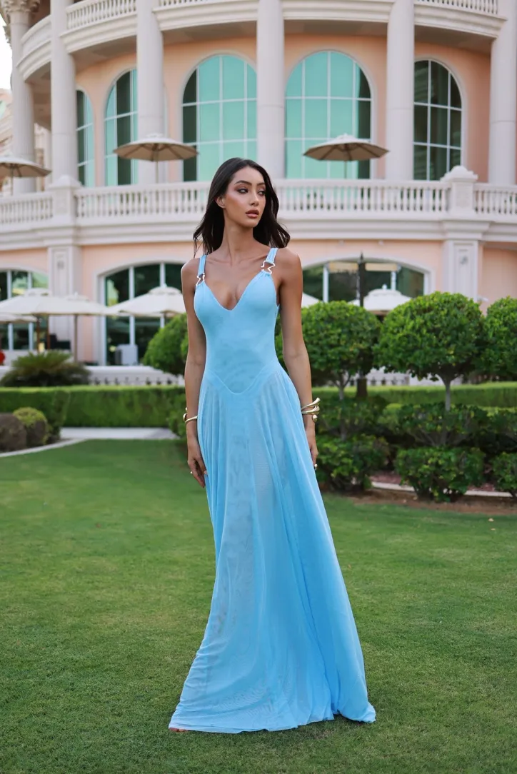 Karolina Maxi- Blue sold by Angel Lane product image thumbnail 5