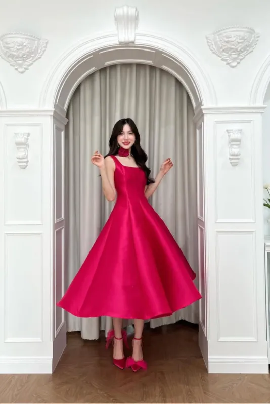 Ayvah Midi- Hot Pink sold by Angel Lane