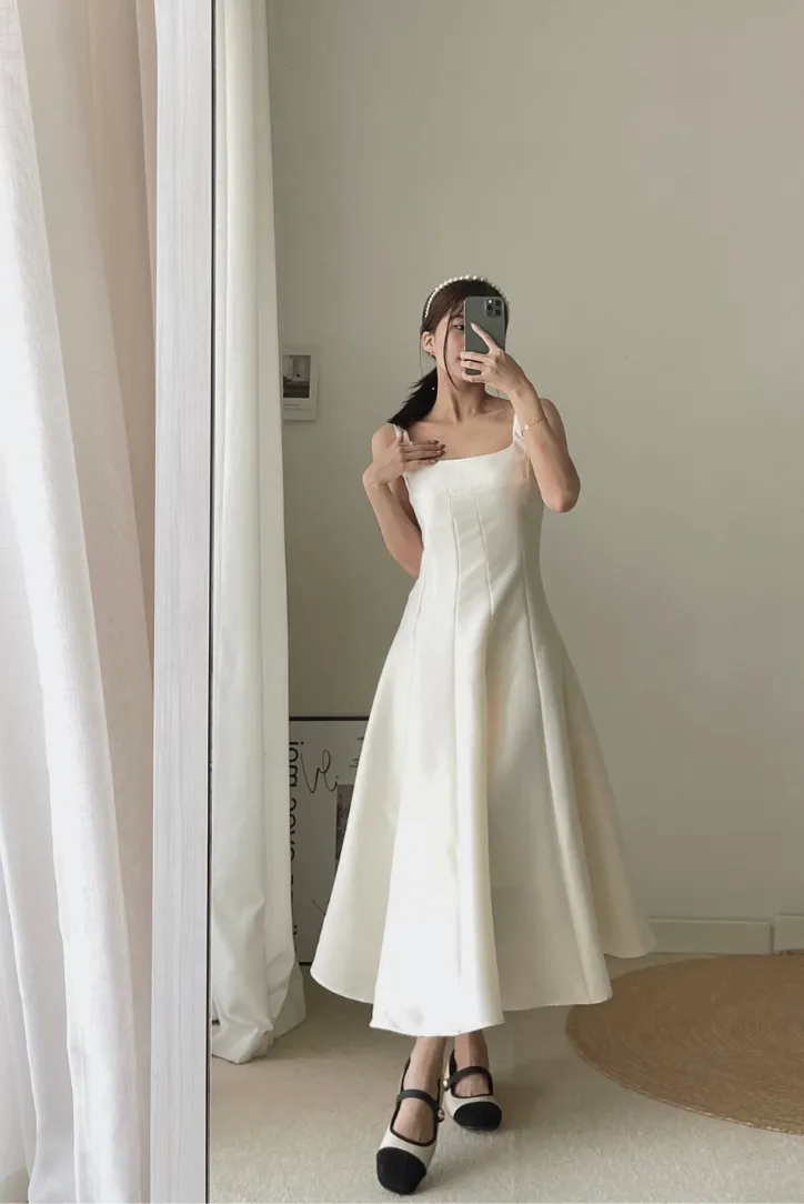 Ayvah Midi- White sold by Angel Lane