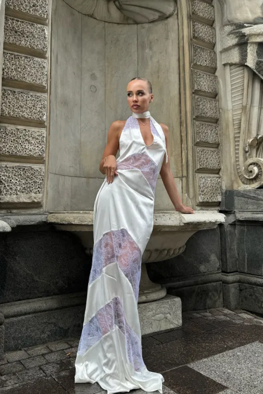 Leanna Lace Maxi- White sold by Angel Lane