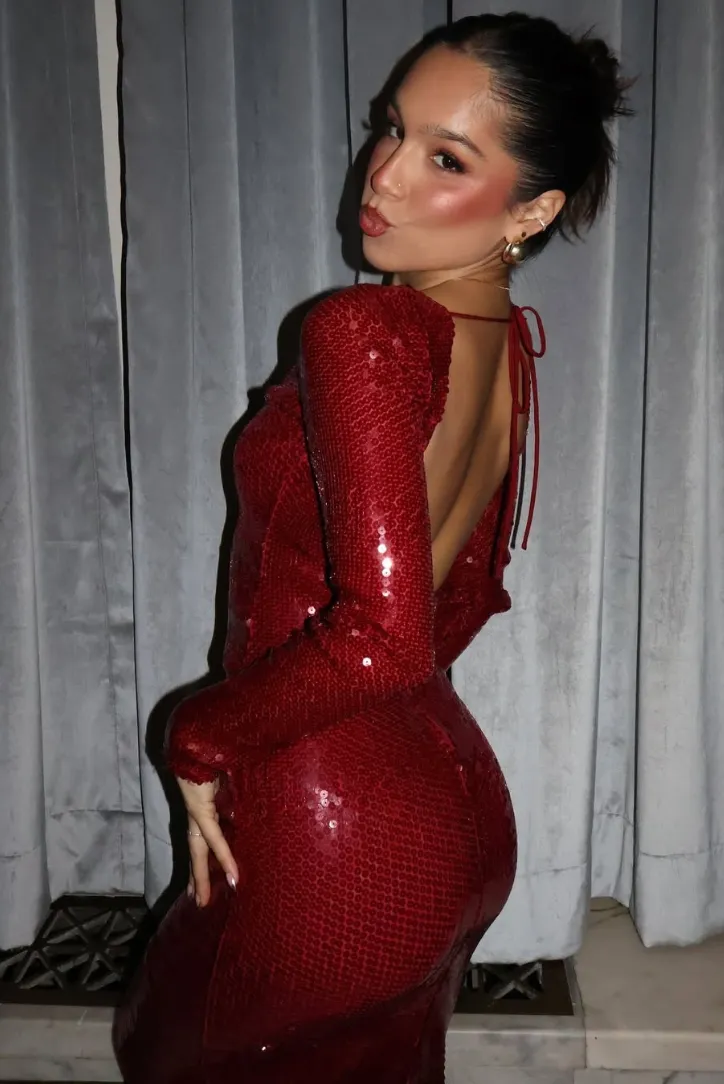 Hailey Sequins Midi- Red sold by Angel Lane product image thumbnail 3