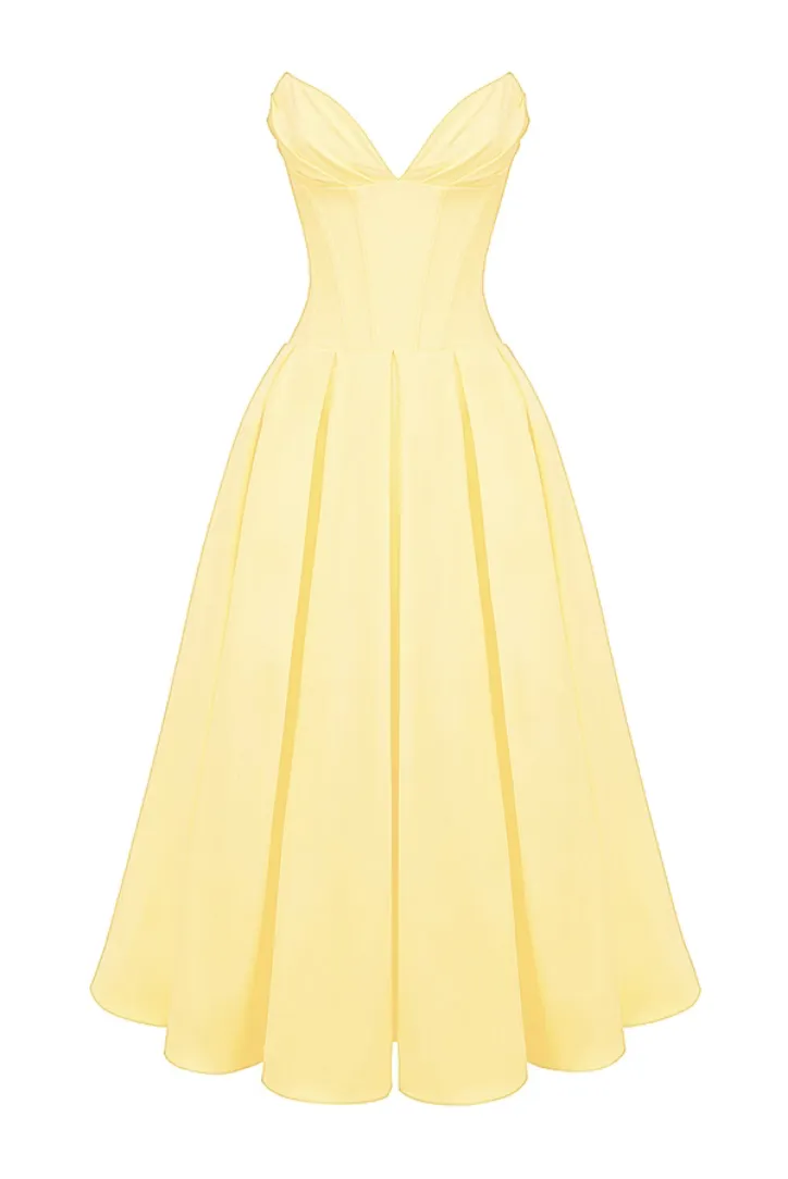 Katerina Corset Midi- Yellow sold by Angel Lane product image thumbnail 3