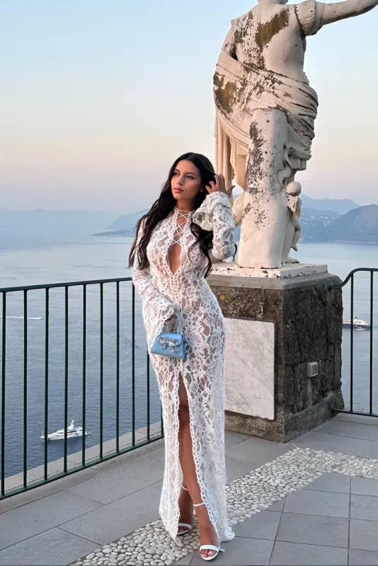 Lacy Maxi- White sold by Angel Lane