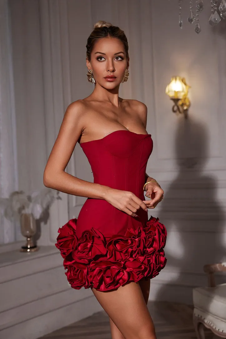 Aidah Corset Mini- Red sold by Angel Lane product image thumbnail 4