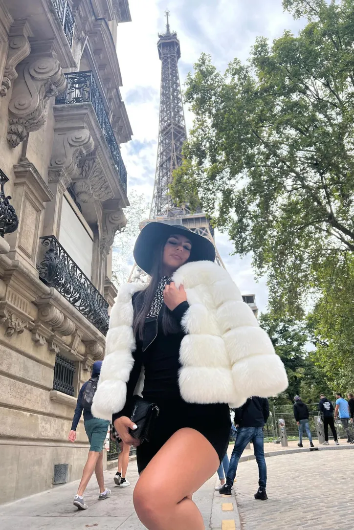 Vogue Faux Fur Coat- White sold by Angel Lane product image thumbnail 2