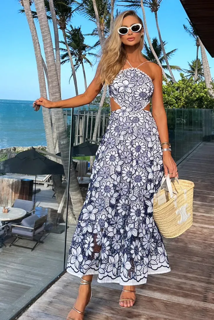 Ivara Maxi- Blue sold by Angel Lane