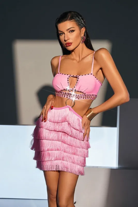 Penny Feather Mini- Pink sold by Angel Lane