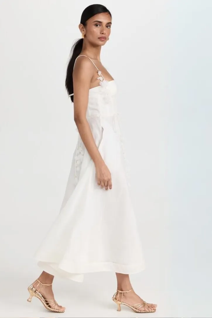Marlene Floral Maxi- White sold by Angel Lane product image thumbnail 3