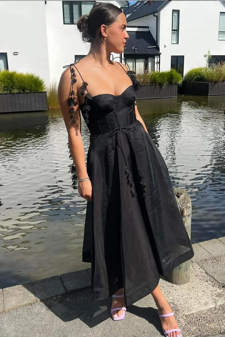 Marlene Floral Maxi- Black sold by Angel Lane