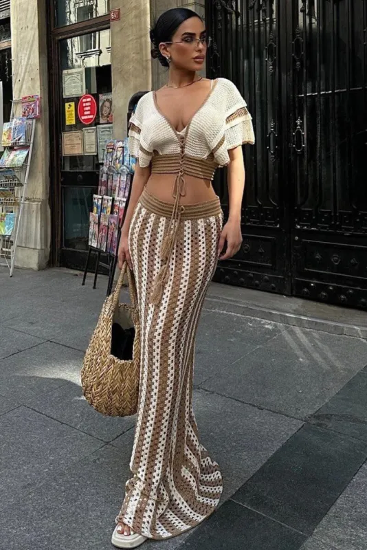 Arika Set- Caramel sold by Angel Lane