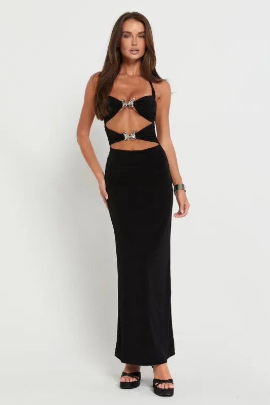 Mimi Butterfly Maxi- Black sold by Angel Lane