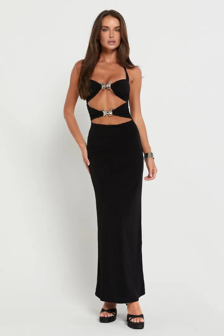 Mimi Butterfly Maxi- Black sold by Angel Lane