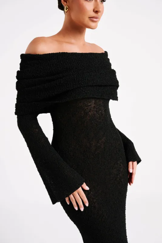 Layell Boucle Maxi- Black sold by Angel Lane