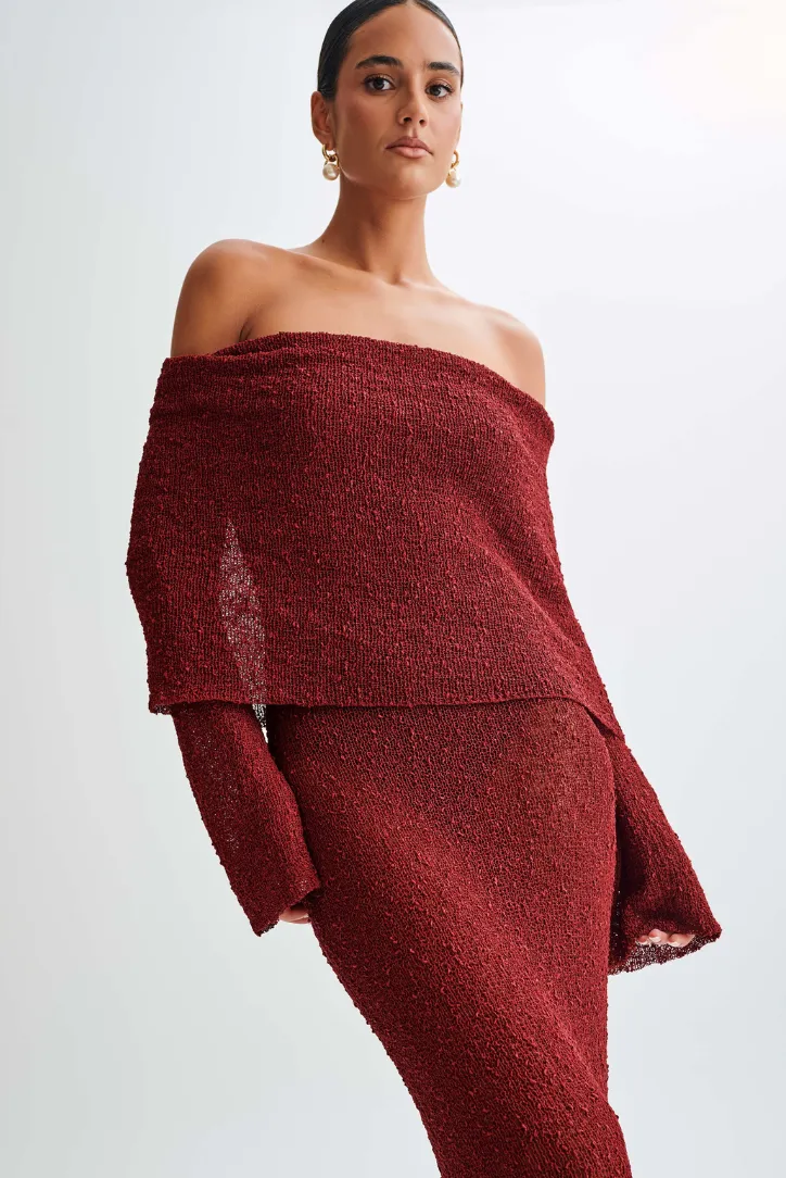 Layell Boucle Maxi- Crimson sold by Angel Lane product image thumbnail 3