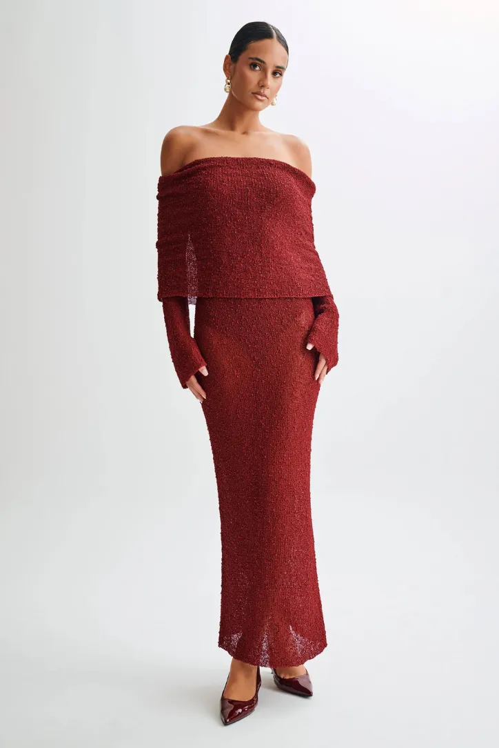 Layell Boucle Maxi- Crimson sold by Angel Lane product image thumbnail 2