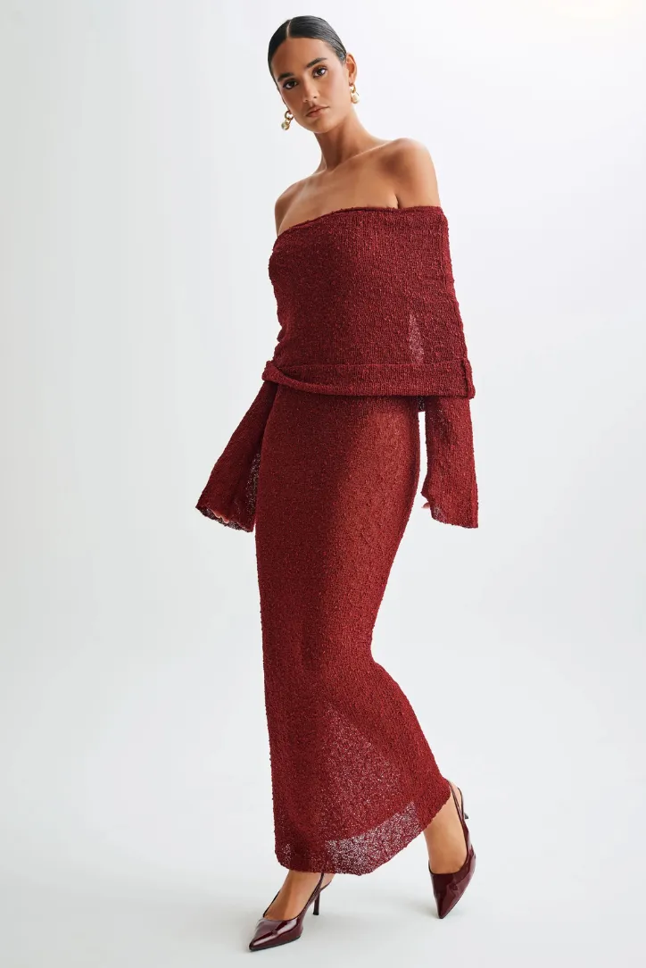 Layell Boucle Maxi- Crimson sold by Angel Lane product image thumbnail 4