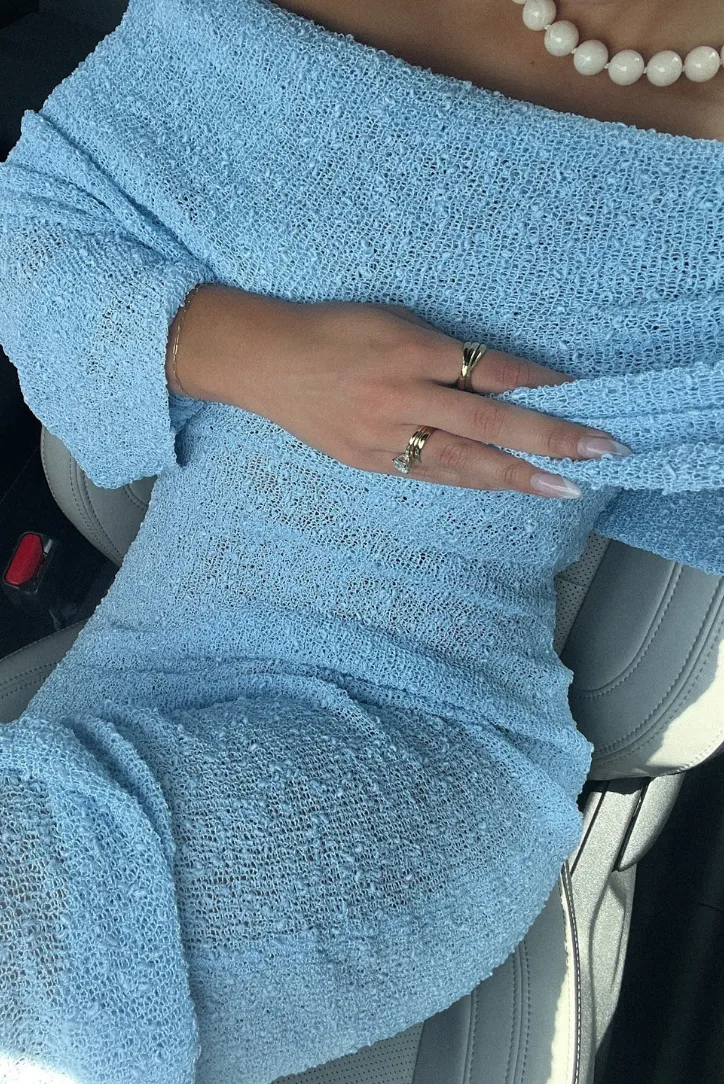 Layell Boucle Maxi- Blue sold by Angel Lane product image thumbnail 2