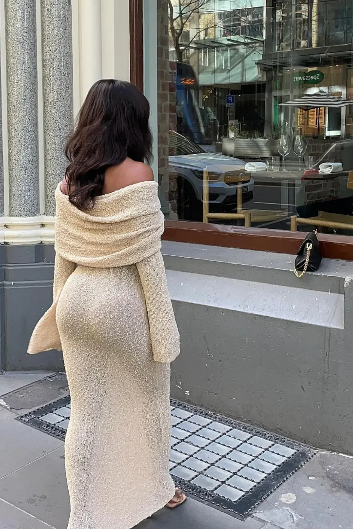 Layell Boucle Maxi- Sand sold by Angel Lane product image thumbnail 3