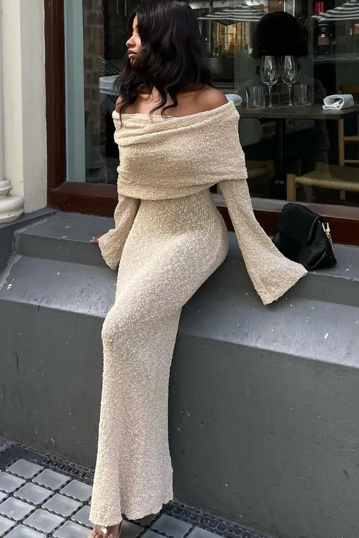 Layell Boucle Maxi- Sand sold by Angel Lane product image thumbnail 2