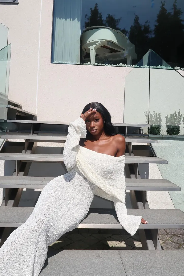 Layell Boucle Maxi- White sold by Angel Lane product image thumbnail 2