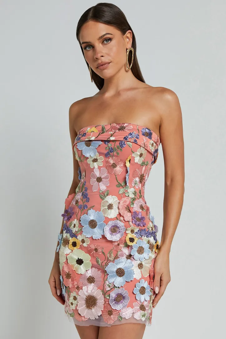 Swifty Mini Dress- Peach sold by Angel Lane