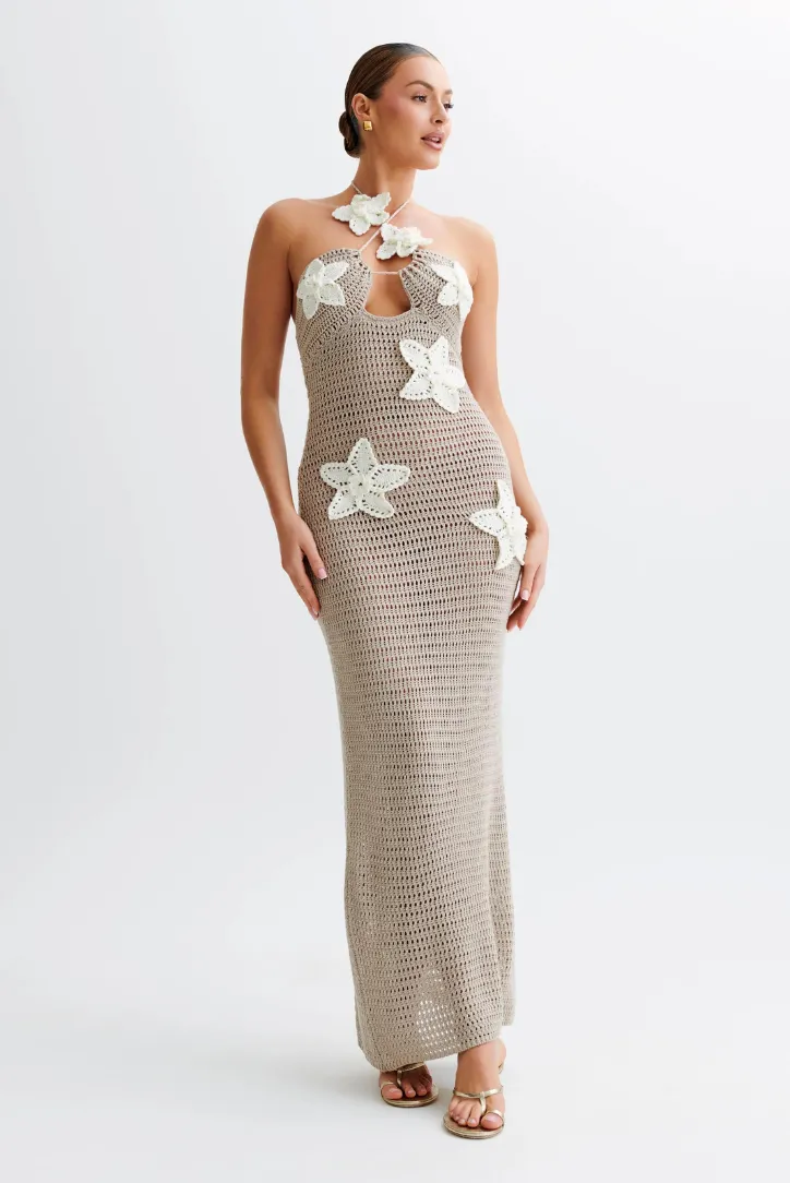 Kiara Crochet Maxi- Nude sold by Angel Lane product image thumbnail 3