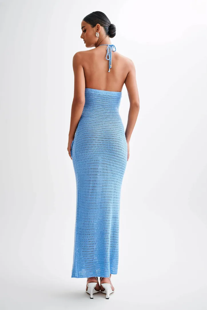 Kiara Crochet Maxi- Blue sold by Angel Lane product image thumbnail 5