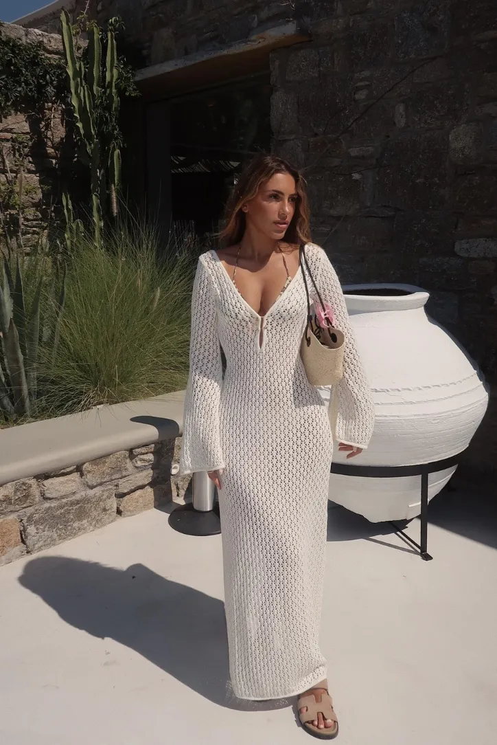 Viva Knit Maxi- Cream sold by Angel Lane product image thumbnail 5