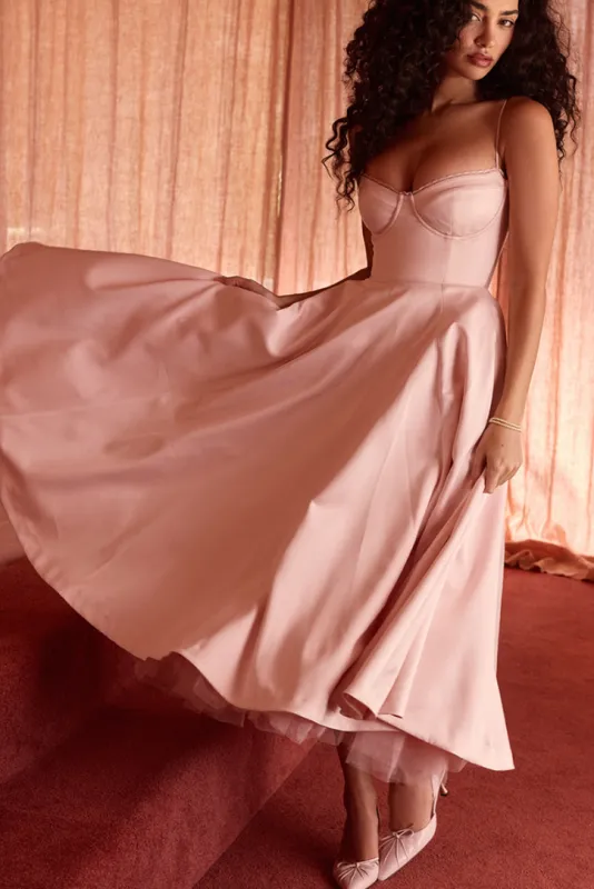 Cindy Midi- Pink sold by Angel Lane