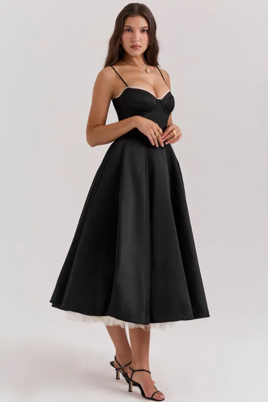 Cindy Midi- Black sold by Angel Lane