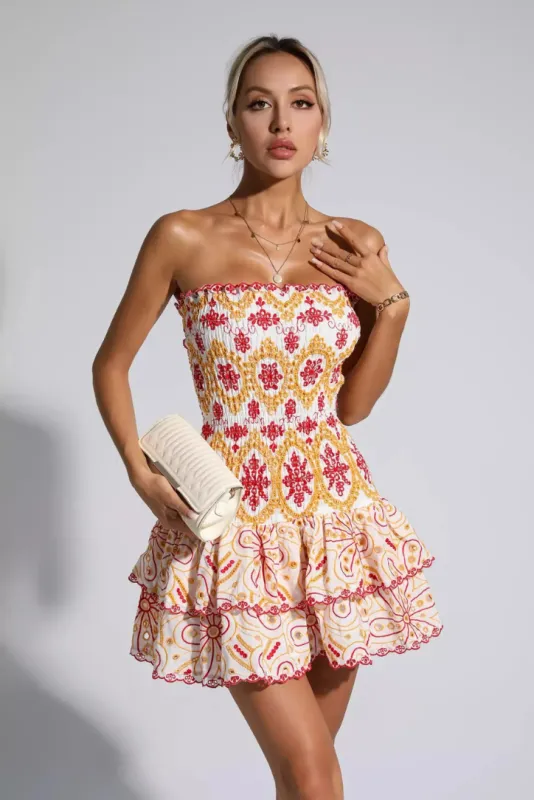 Monaco Mini Dress- Sunset sold by Angel Lane