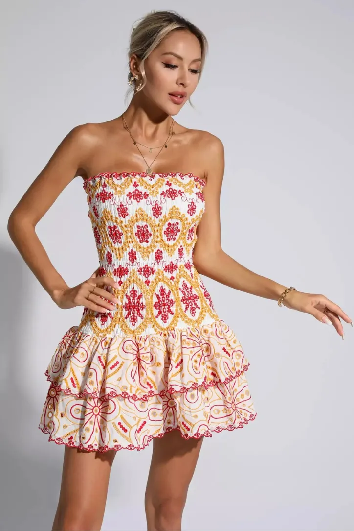 Monaco Mini Dress- Sunset sold by Angel Lane product image thumbnail 5