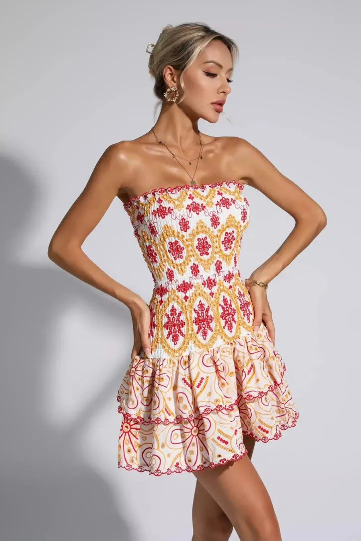 Monaco Mini Dress- Sunset sold by Angel Lane product image thumbnail 3
