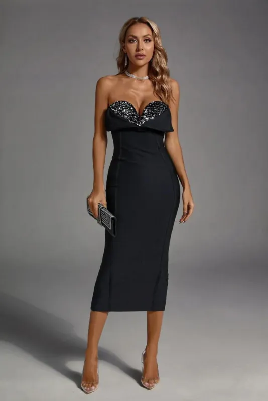 Angeline Rhinestone Midi sold by Angel Lane