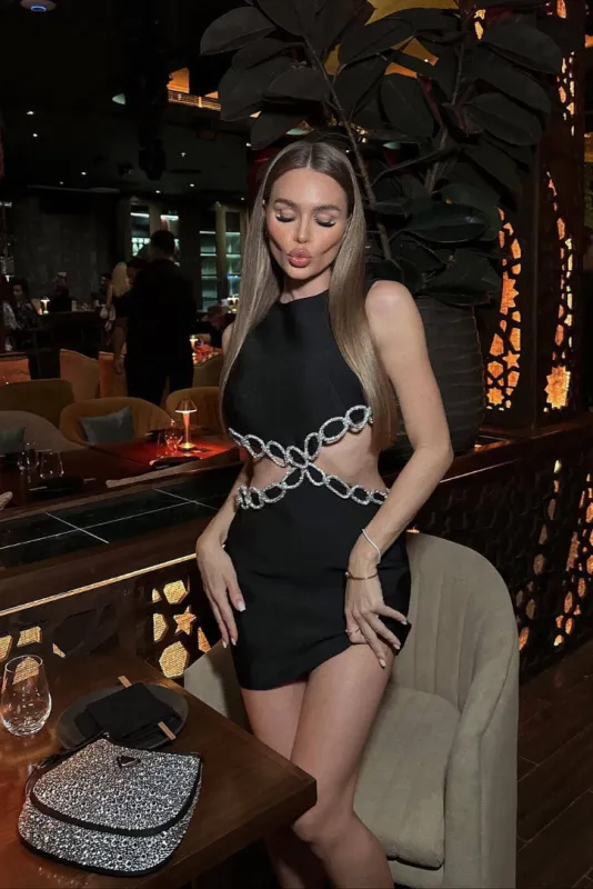 Milla Diamanté Mini- Black sold by Angel Lane