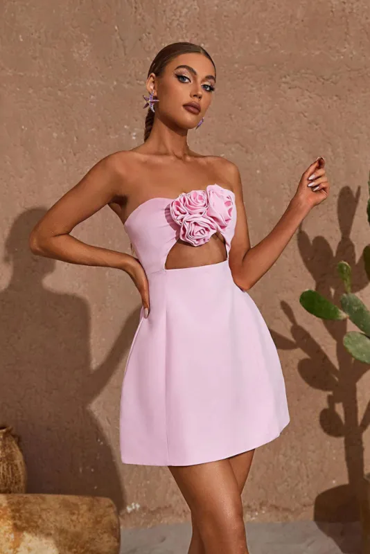 Elanore Floral Mini- Pink sold by Angel Lane