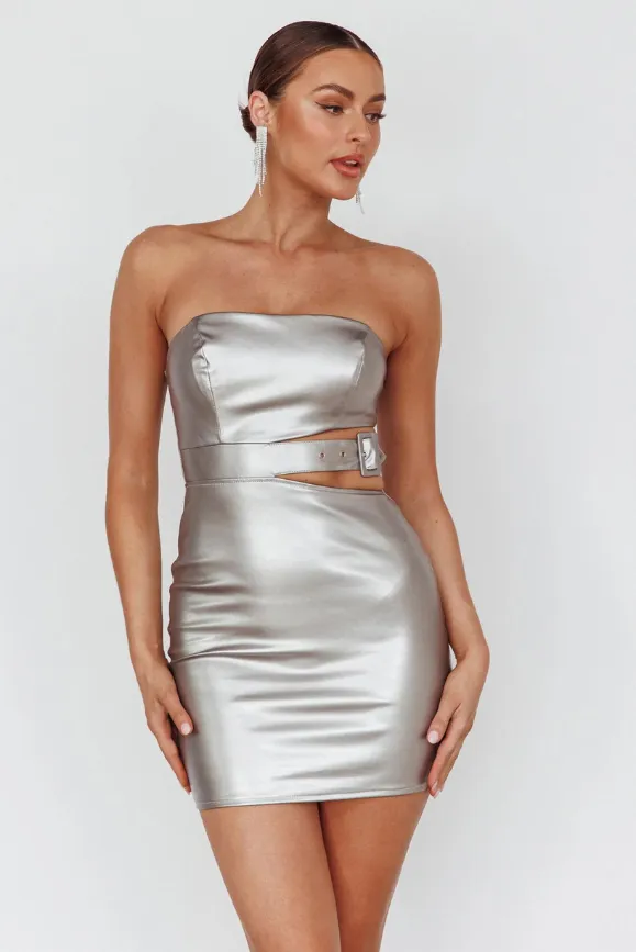 Paulie Buckle Mini Silver sold by Angel Lane