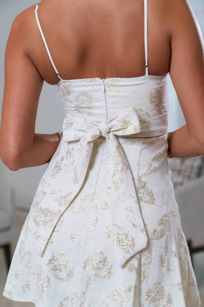 Luna Mini Dress- White sold by Angel Lane product image thumbnail 4