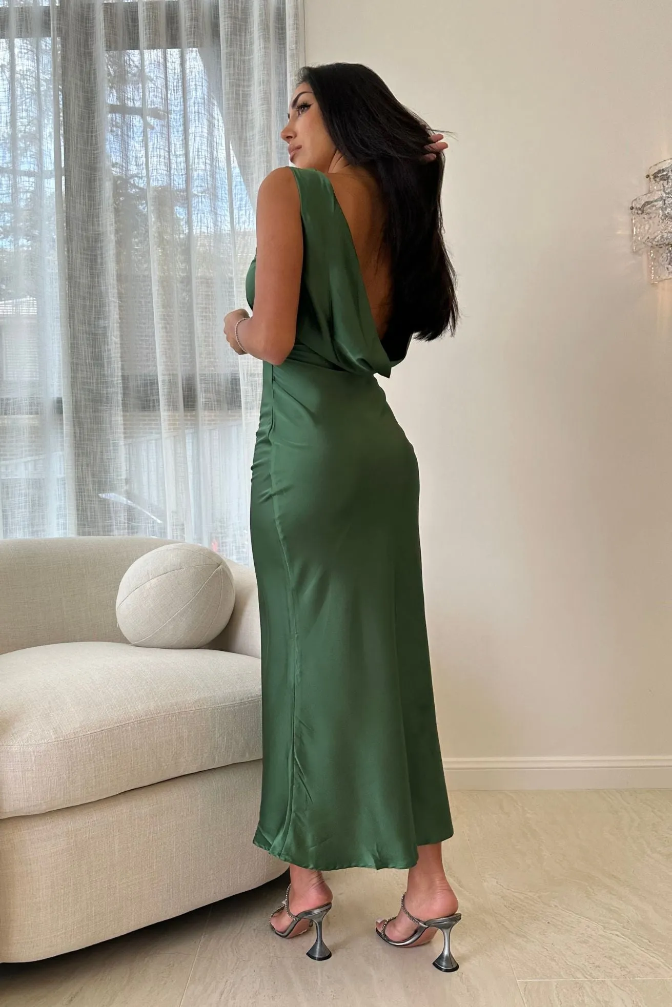 Harper Maxi Dress- Emerald sold by Angel Lane product image thumbnail 2