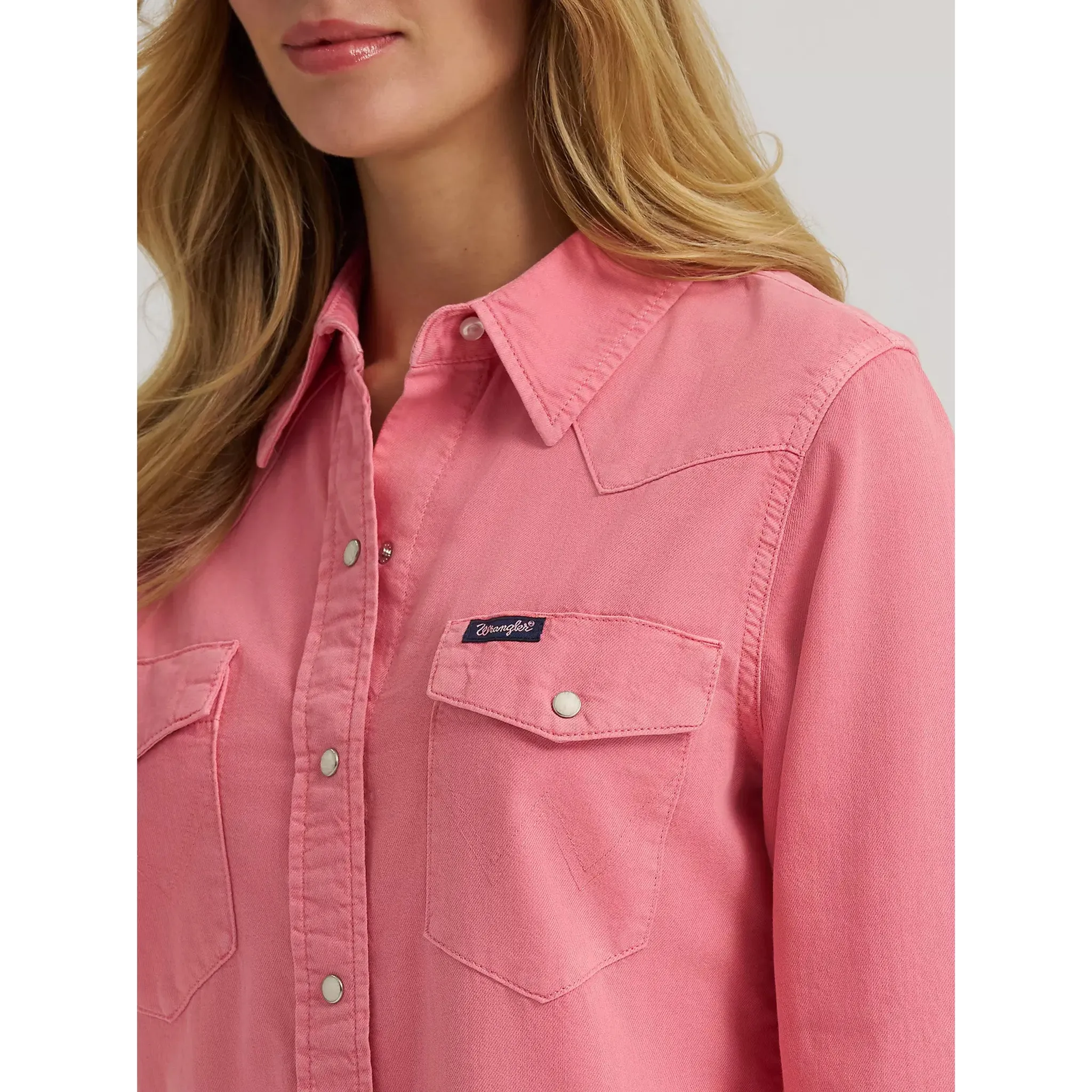 Wrangler Women's Colorwash Snap Shirt sold by Western Edge product image thumbnail 3